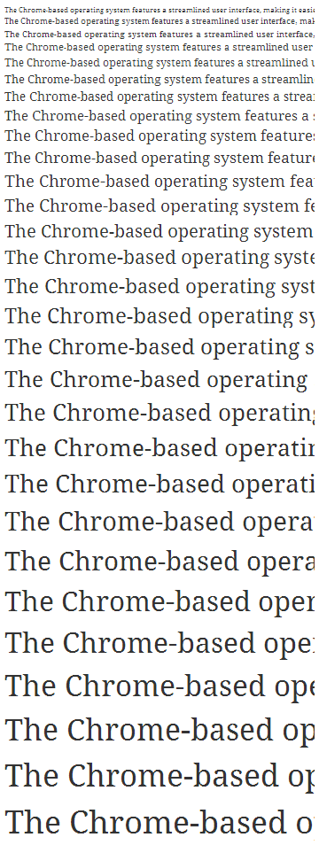 DroidSerif Regular, Windows GDI ClearType,
                      original hinting